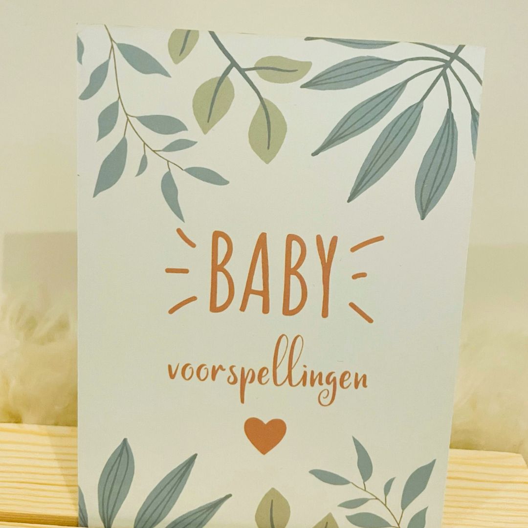 12 babyshower kaartjes