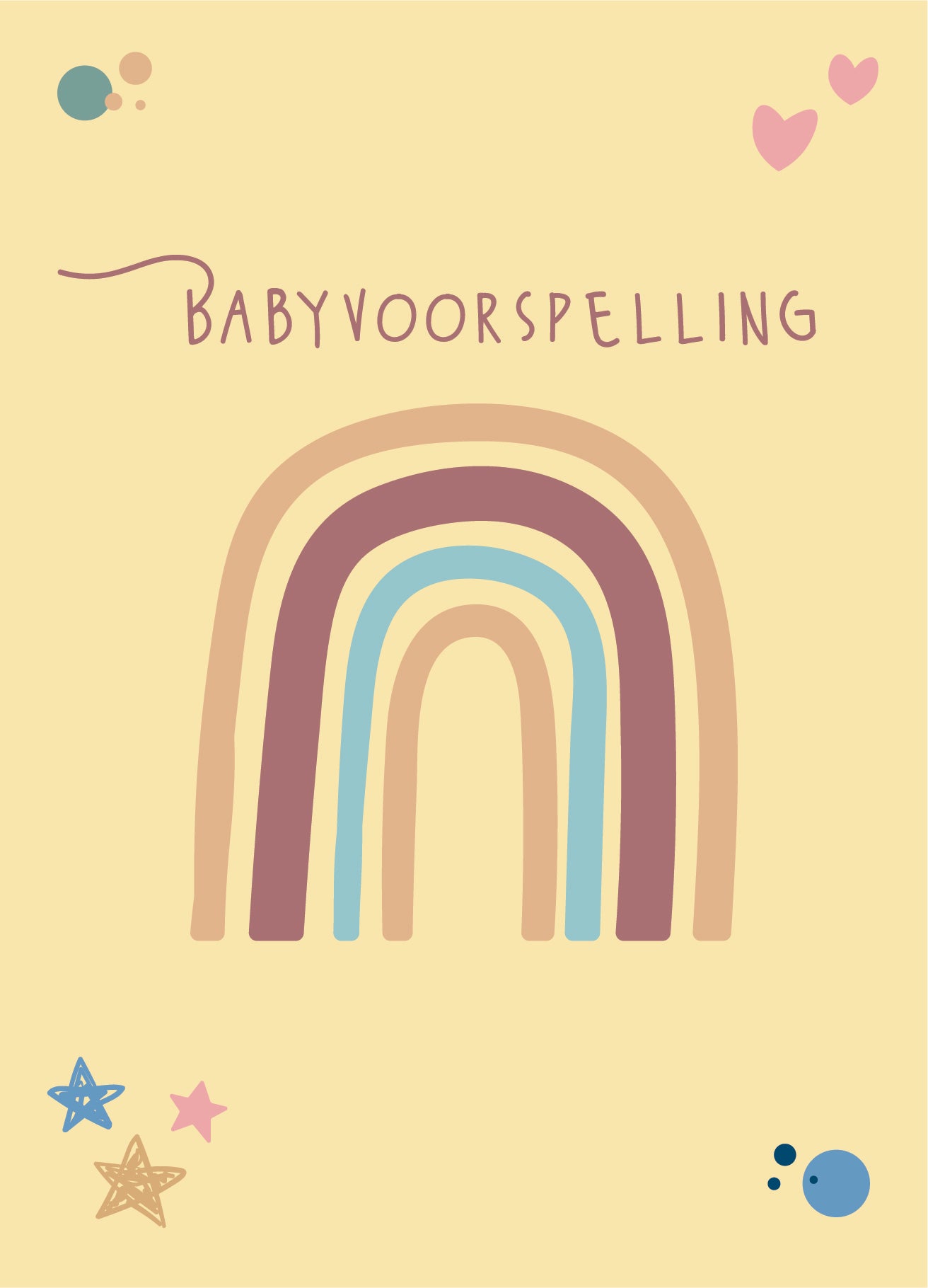 12 babyshower kaartjes